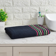 Pure Cotton Bath Towel 400 Gsm | Quick Dry Large Size Bath Towel (Blue)