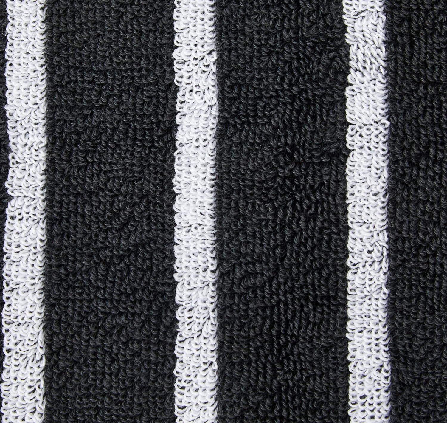 Home Centre Color Refresh Essence Cotton Striped Bath Towel 300 Gsm (Grey)