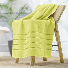 Spread Spain 100% Cotton Bath Towels 600 Gsm | Roman Bath Towel Large Size Soft, Fluffy & Absorbent - Cannry Yellow