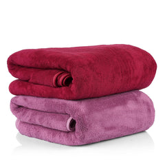 Sellsworld Microfiber Large Bath Towel | Quick Dry Super Absorbent Bath Towel For Men & Women | Towel For Bath, Travel, Gym, Beach, Pool & Yoga (Red & Red Wine)