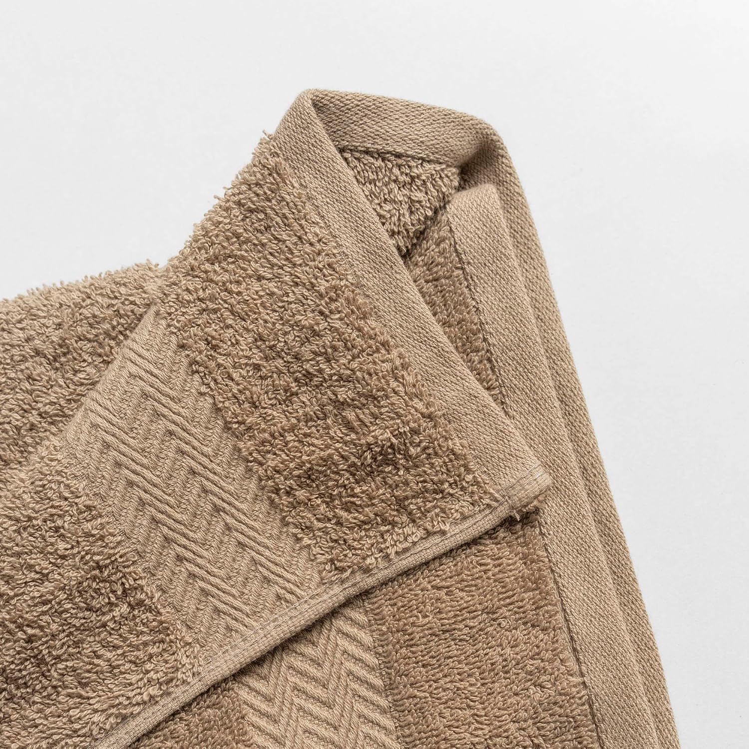 Ddecor Cotton Hand Towel 500 Gsm - Pack Of 2 (Beige)