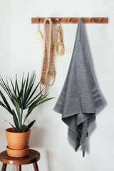 Velve Bamboo 100% Bamboo Bath Towel 600 Gsm | Ultra Soft, Super Absorbent, Antibacterial Bath Towel For Men & Women (Grey)