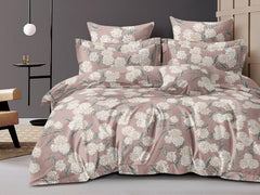 King Size Comforter With 1 King Size Flat Bedsheet & 2 Pillow Cover - (90x100 Inch) Rosy Brown | Perfect Gifts Set Wedding, Anniversary - 4 Pcs Bedding Set