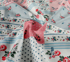 Queen Size Double Bedsheets With 2 Pillow Cover - Size 72 X 72 X 10 Inches, Multicolor | All Around Elastic Fitted - Lightweight, Soft & Comfortable
