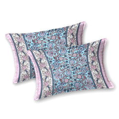 Pure Cotton King Size Bedsheet 2 Matching Pillow Covers | 100x108 Inches, Multicolor | Traditional Jaipuri Printed Bedsheet | Ideal Wedding Gift, Housewarming, Special Occasion Surprise
