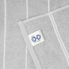 Trident Cotton Bath Towel 550 Gsm | Sanitized Finish, Quick Dry, Travel Friendly Bath Towel (Cloud Grey)