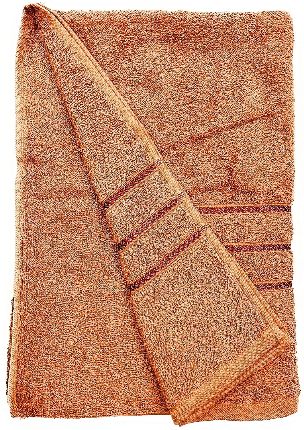 Bombay Dyeing Flora Small Size Bath Towel 500 Gsm - Rust Brown