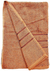 Bombay Dyeing Flora Small Size Bath Towel 500 Gsm - Rust Brown