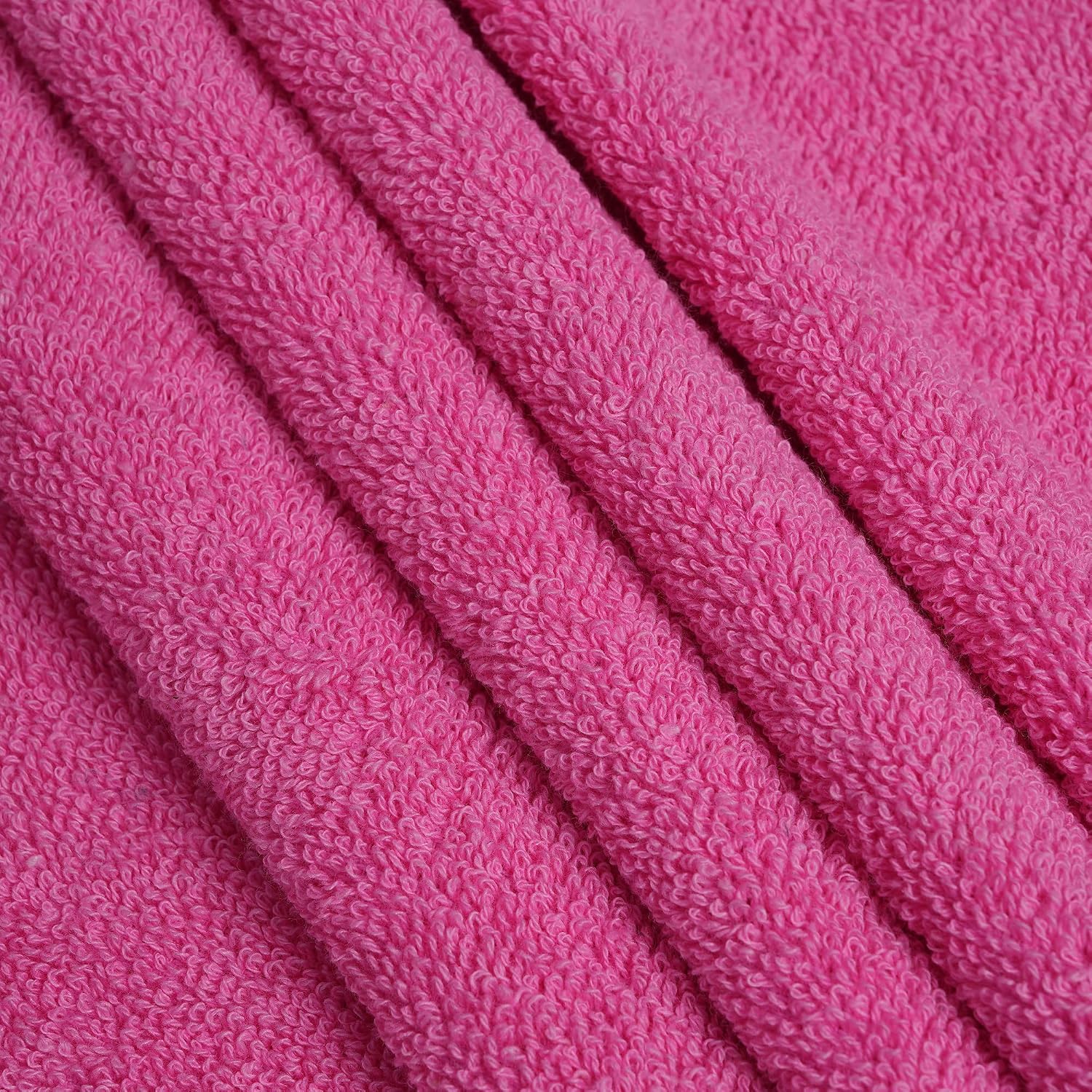 Cross Wave Exim Cotton Bath Towel 450 Gsm | Ultra Soft & Absorbent Towel (Pink)