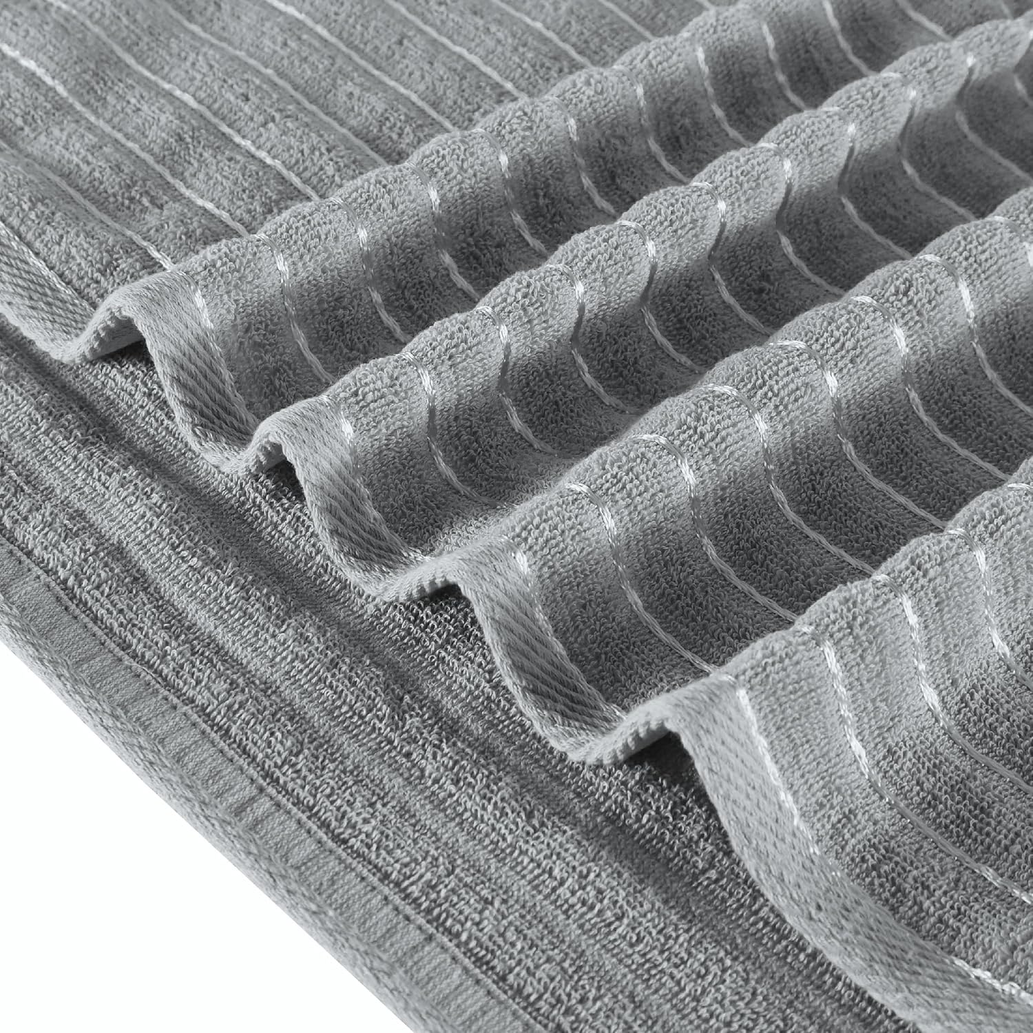 Ayus Cotton Bath Towel 400 Gsm | Ultra Soft Super Highly Water Absorbent Towel (Grey)