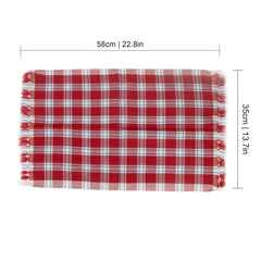 Spillbox Soft Cotton Hand Towel 800 Gsm | Use For Face, Kitchen, Dish Cloth Quick Absorption & Faster Drying (Fluro, Red, Orange & Blue)- Pack Of 4