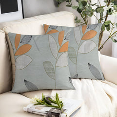 Microfiber Square Pillow Cushion For Sofa & Bed, Pastel Grey - 16 X 16 Inch | Fluffy For Comfort & Back Support | Breathable, Premium Cotton Cushion Cover With Zip, Neck Support - Set Of 2