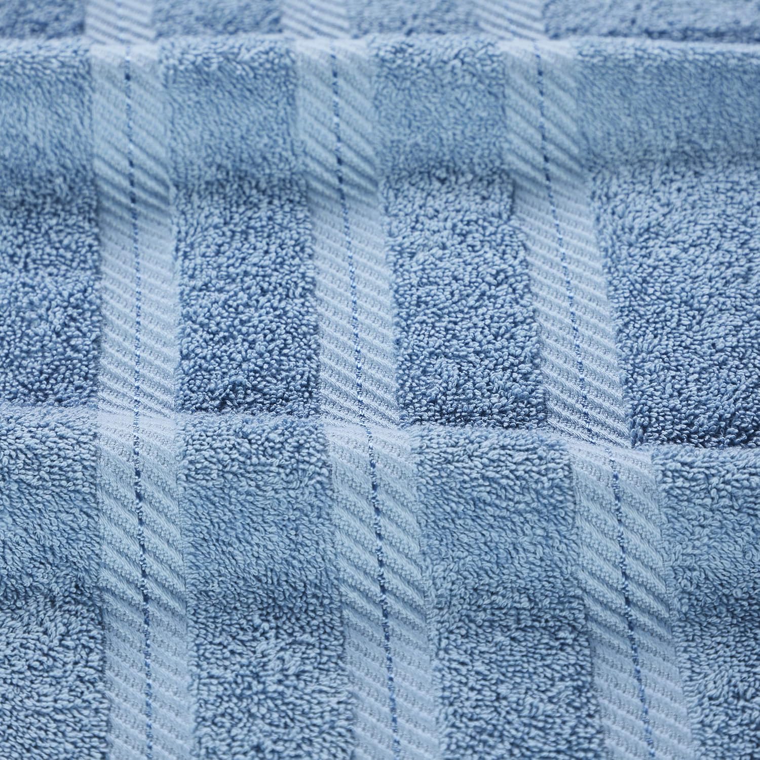 Senses By Riba Cotton Bath & Swim Towel 1000 Gsm | Ultra Soft, Super Absorbent Bath Sheet (Blue) - Pack Of 2