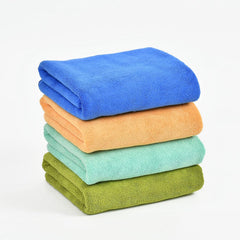 Yellow Weaves Super Soft Microfiber Hand Towels 400 Gsm | Gym & Workout Towels Set Of 4 (Multicolour)