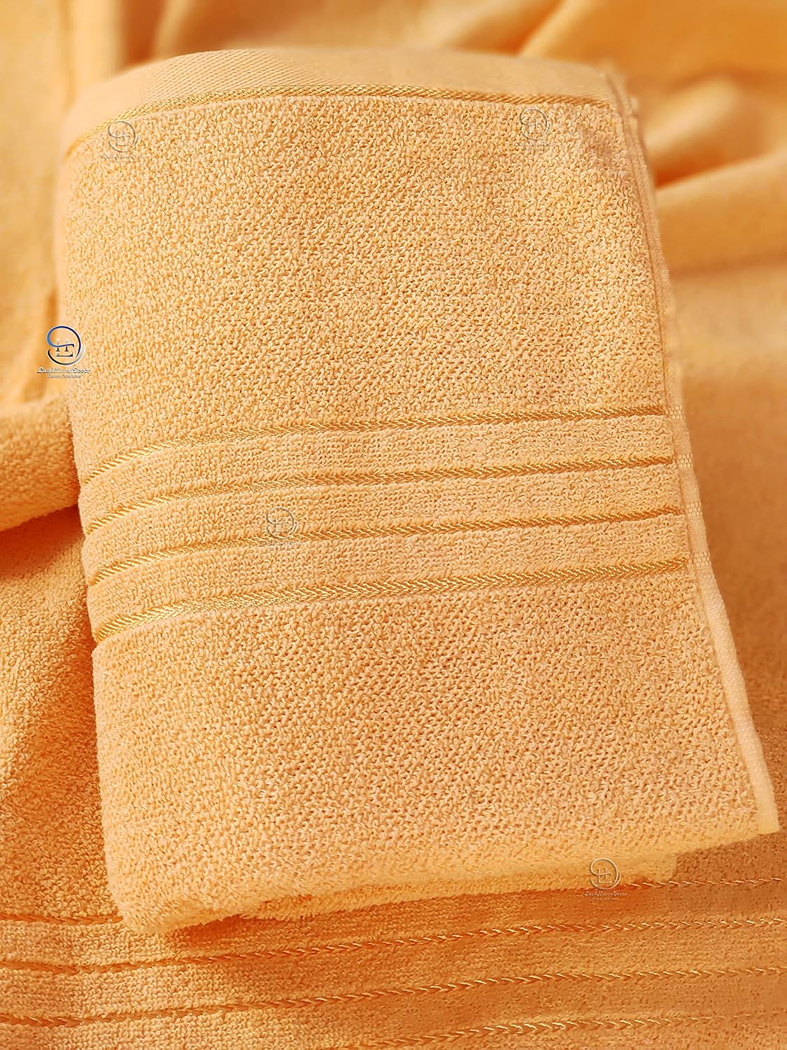 Lush Haven Decor Extra Large Big Men Bath Towel 500 Gsm | 100% Pure Cotton Full Size Xxxl Ultra Soft, Absorbent & Quick Dry Towel (Peach)
