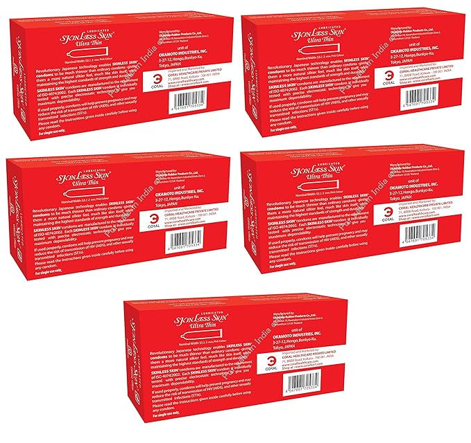 Okamoto Skinless Skin Condoms - Ultra-thin (Okamoto,japan) 5 X 10s (No.1 In Japan)