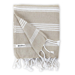 Indihaus Premium Large Cotton Bath Towels 380 Gsm | Soft, Absorbent & Comfortable Large Size Bath Towels (Serene Beige)