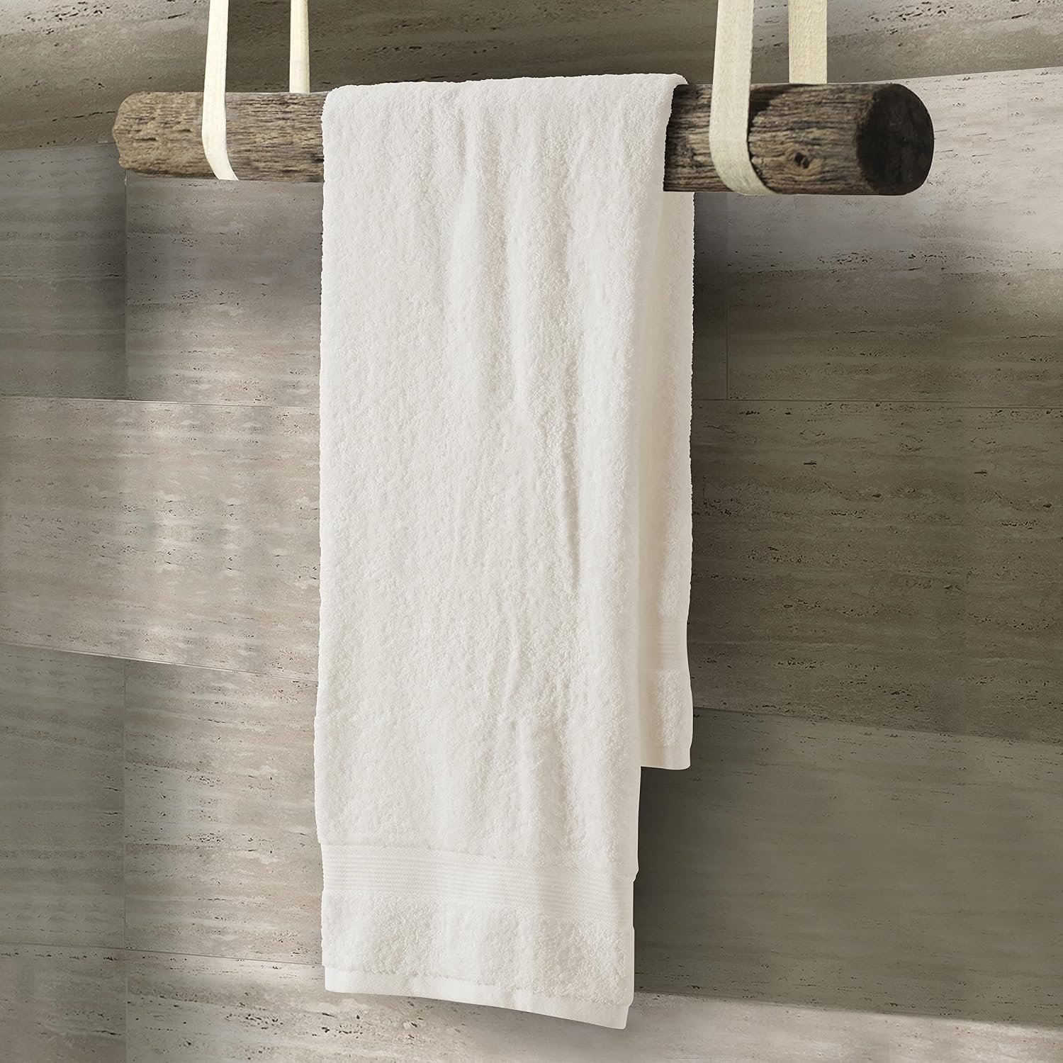 Spread Spain Cotton Bath Towels Large Size 600 Gsm | Ring Spun Bath Towel Soft & Absorbent Bath Towel For Men & Women (Ivory)
