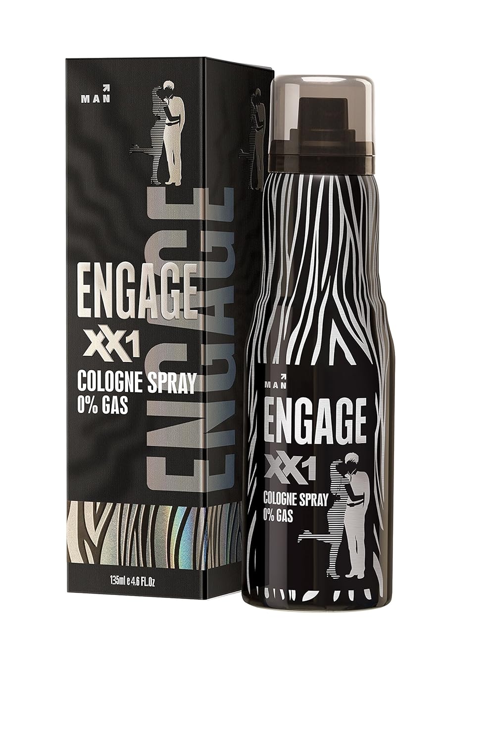 Engage Cologne Spray XX1 For Men & G1 Cologne Spray For Women 135ml Each 4.5 Fl.oz. | Perfect For Gifting