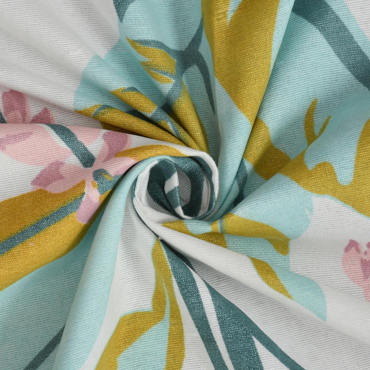 Printed Double Bedsheet With 2 Matching Pillow Covers - 72 X 78 X 10 Inches, Cream | All Around Elastic Fitted King Size Bedsheets | Ideal For Home, Hotel, Bedroom