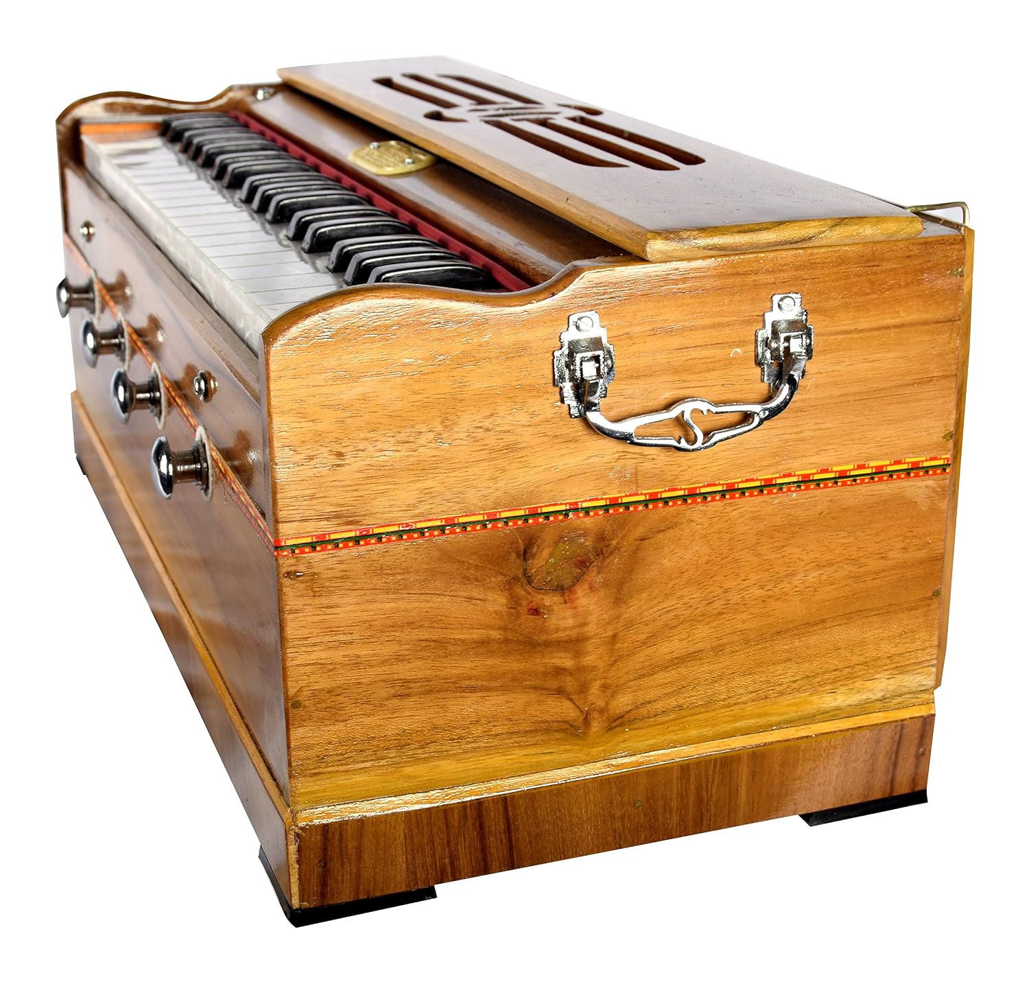 Musical Instrument Harmonium With Bag - 37 Keys, Single Read Harmonium | Made Of Cabinet Teakwood