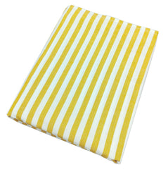 100% Soft Cotton Bedsheet For Single Bed - 60 X 90 Inches, Yellow & White | 400 Thread Count Soft, Durable & Long Lasting - Super Comfortable Touch Bedsheet
