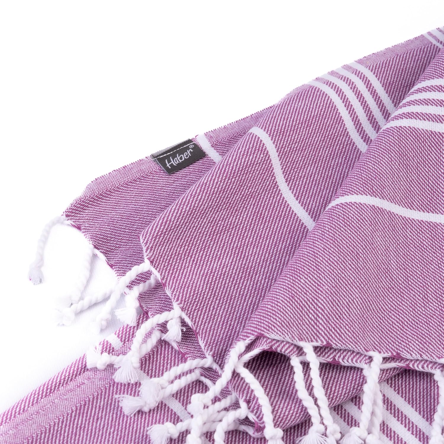 Haber Premium Basic Large Size 100% Cotton Towel 300 Gsm | Soft, Absorbent & Comfortable Quick Dry Bath Towels - Dew Purple (1 Pcs)
