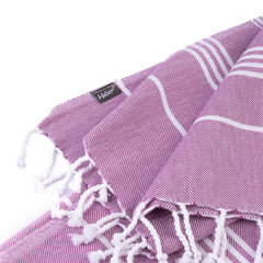 Haber Premium Basic Large Size 100% Cotton Towel 300 Gsm | Soft, Absorbent & Comfortable Quick Dry Bath Towels - Dew Purple (1 Pcs)