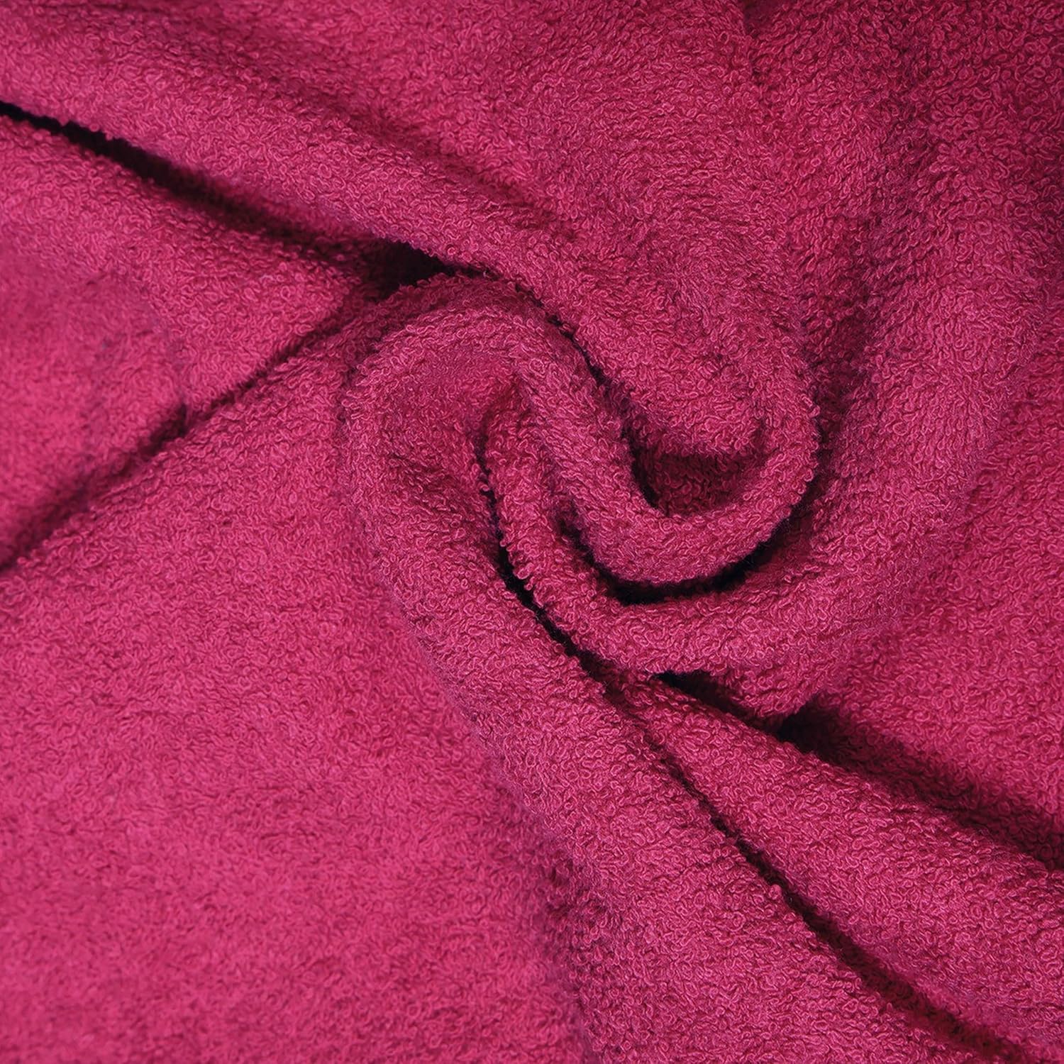 Dreamscape 100% Cotton Bath Towel 1100 Gsm - Set Of 2 (Light Grey & Dark Pink)