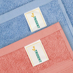 Mytrident Soft Comfort Air Rich 100% Cotton Hand Towel 800 Gsm | Highly Absorbent Towels For Men & Women Hand Towel (Allure & Coral Haze) - 4 Pcs