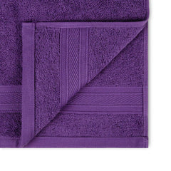 Trident Soft Comfort Air Rich 100% Cotton Face Towel 500 Gsm | Highly Absorbent Towels For Men/Women, 6 Pcs (Plum)