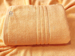 Lush Haven Decor Extra Large Big Men Bath Towel 500 Gsm | 100% Pure Cotton Full Size Xxxl Ultra Soft, Absorbent & Quick Dry Towel (Peach)