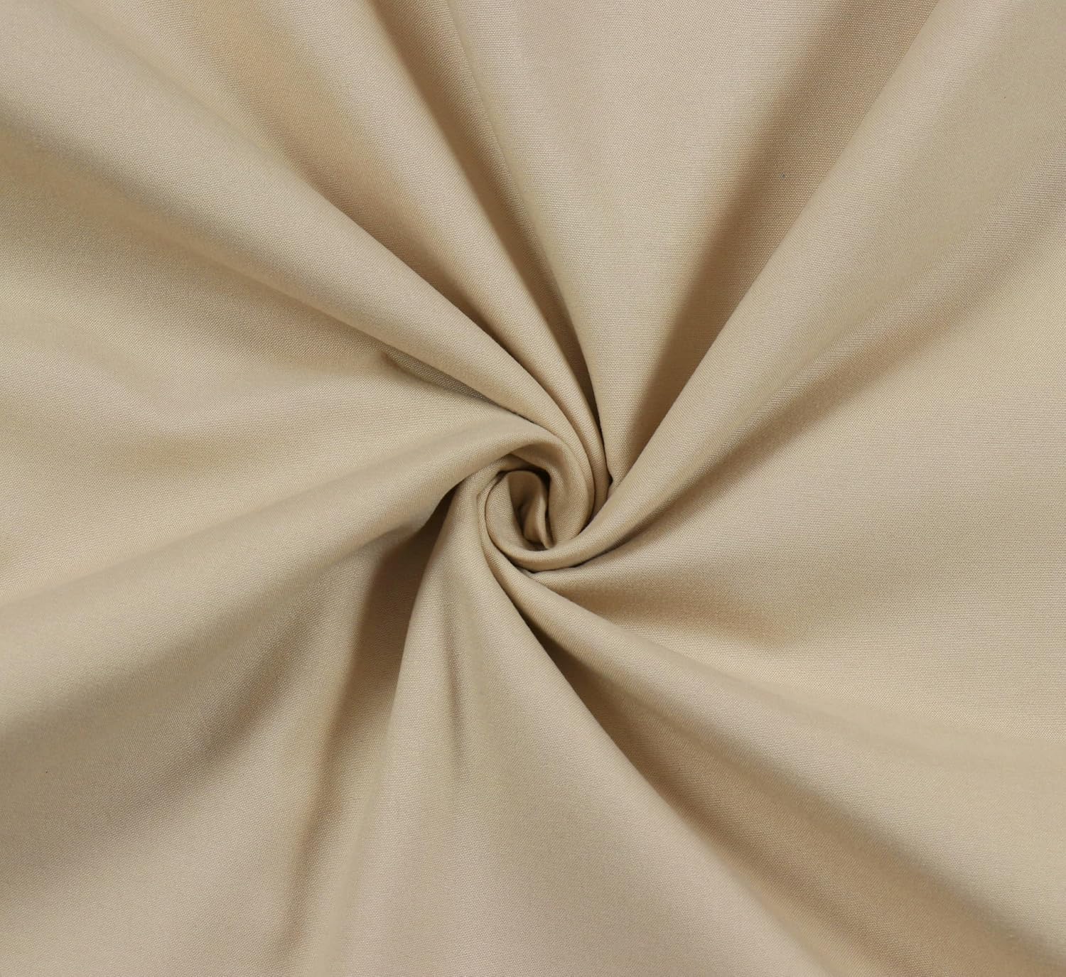 Plain Cotton King Size Elastic Fitted Bedsheet With 2 Pillow Covers - 72 X 78 X 8 Inches, Beige | Ideal For Home Bedrooms, Hotel Rooms, Guest Bedsheet