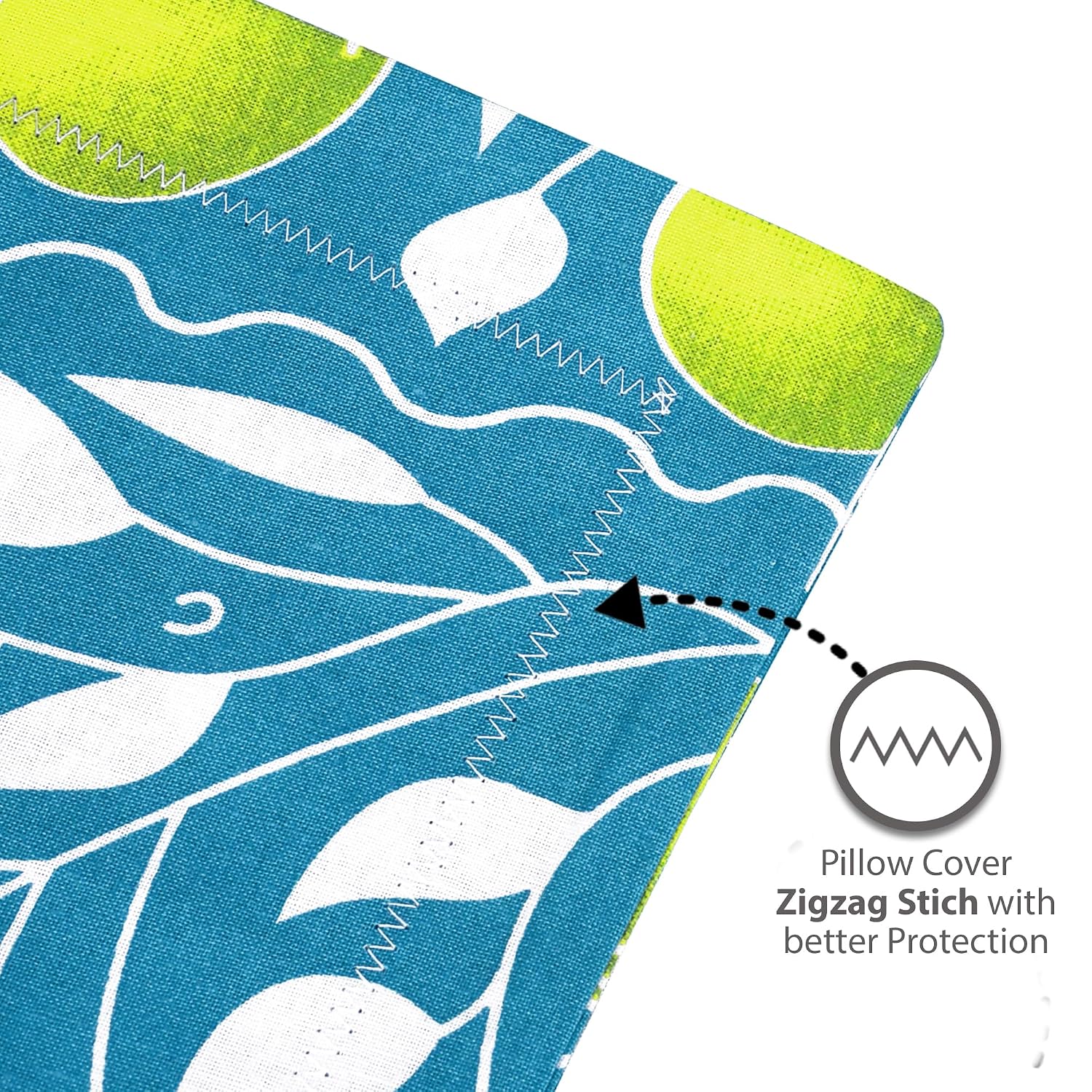 100% Cotton Double Bedsheet For King Size With 2 Pillow Covers | 108 X 108 Inches, Teal & Yellow - Perfect For Home, Guest House, Hotel | Soft, Breathable & Comfortable