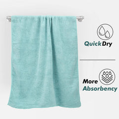 Urbanleaf Microfiber Large Bath Towel 350 Gsm | Quick Dry Super Absorbent Bath Towel For Men & Women (Light Green)