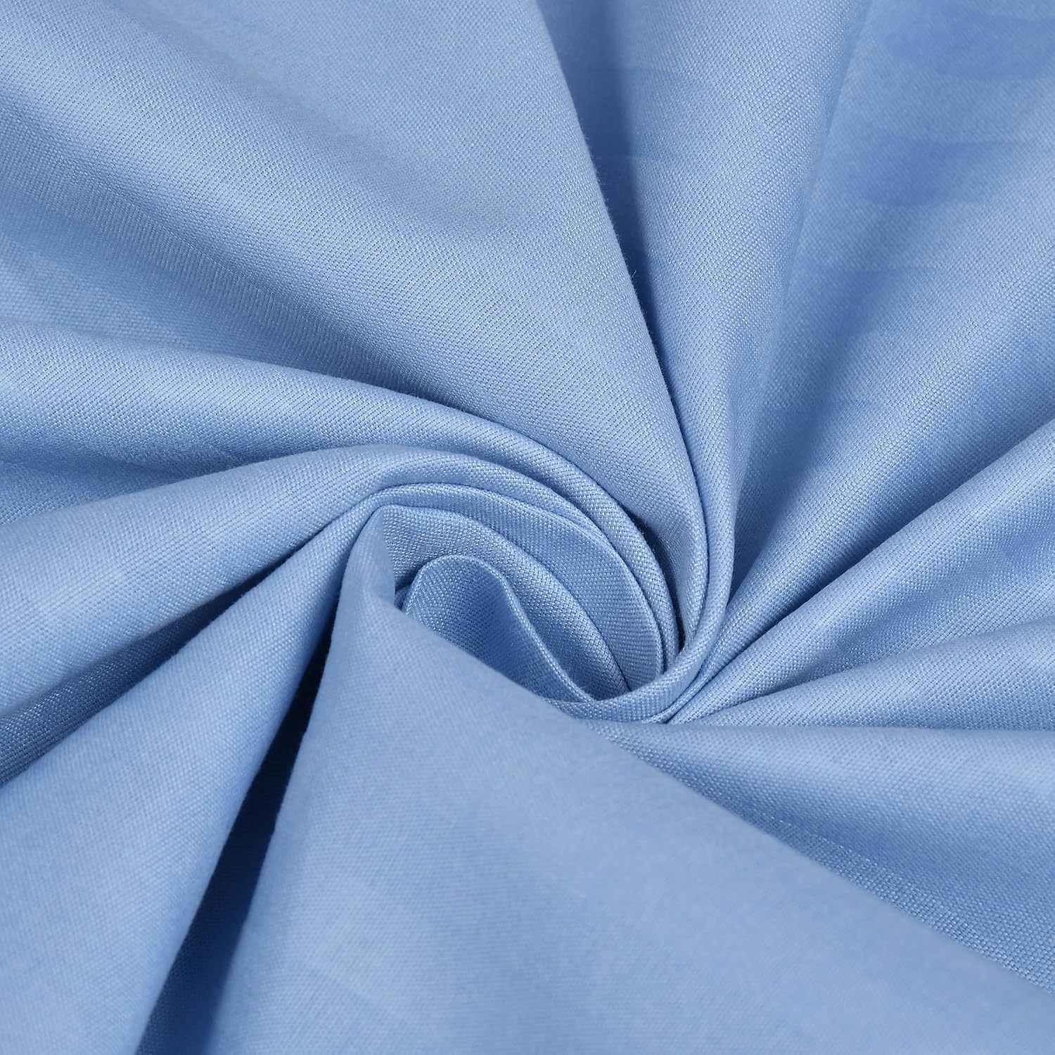 Glace Cotton Single Bedsheet With 1 Pillow Cover (89 X 57 Inches, Sky Blue) | Long Lasting Durability & Comfort For Your Living Space