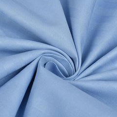 Stripe Glace Cotton 1 Double Bedsheet With 2 Pillow Cover - 91 X 90 Inches, Sky Blue | Fade Resistant & Durable Breathable & Wrinkle Free Bed Sheet
