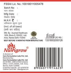 Nutrigrow Panax Ginseng Extract Capsule Help To Support Vitality, Stamina Performance, Including Antioxidants, Vitamins, Mineral, Stress Management | 60 Veg Capsules 100gm 0.2lbs Each Pack Of 2