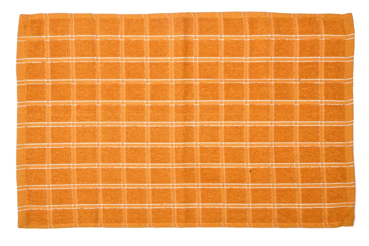 Texstyle 100% Cotton Kitchen Multipurpose Towel 600gsm | Kitchen Cleaning & Quick Drying Of Plates & Glasses, High Absorbency Towel - Pack Of 4 (Mustard)