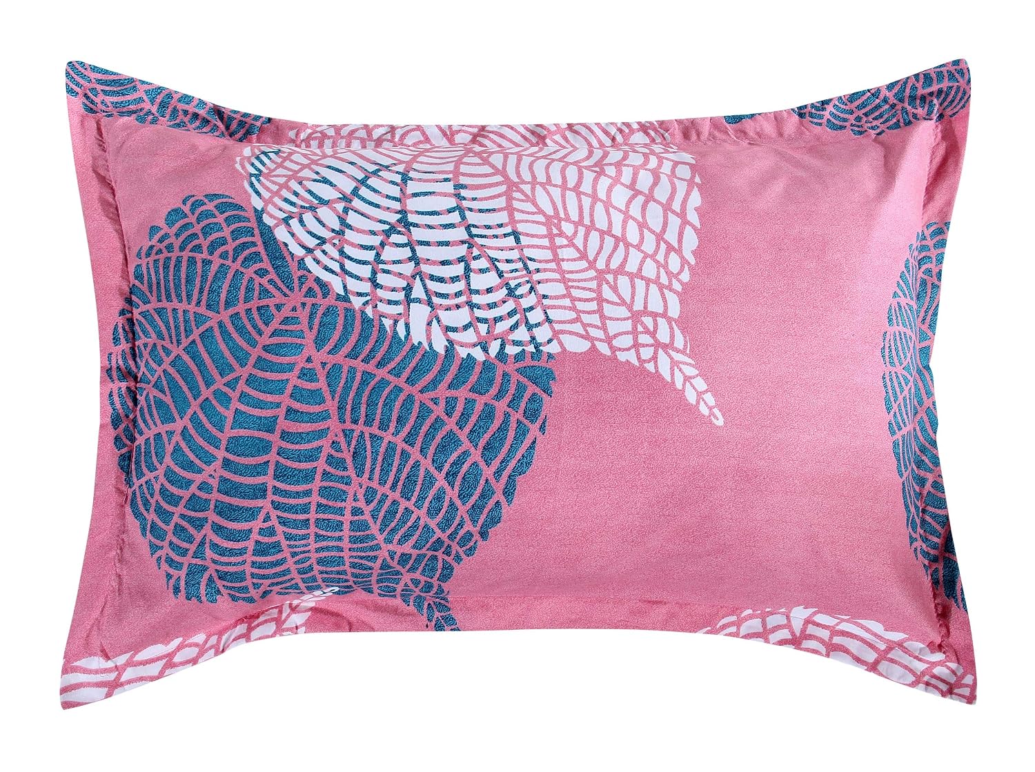 Printed Single Bedsheets With 1 King Size Pillow Cover - 60x90 Inches, Light Pink | Ideal For All-Season Comfort Bedsheet