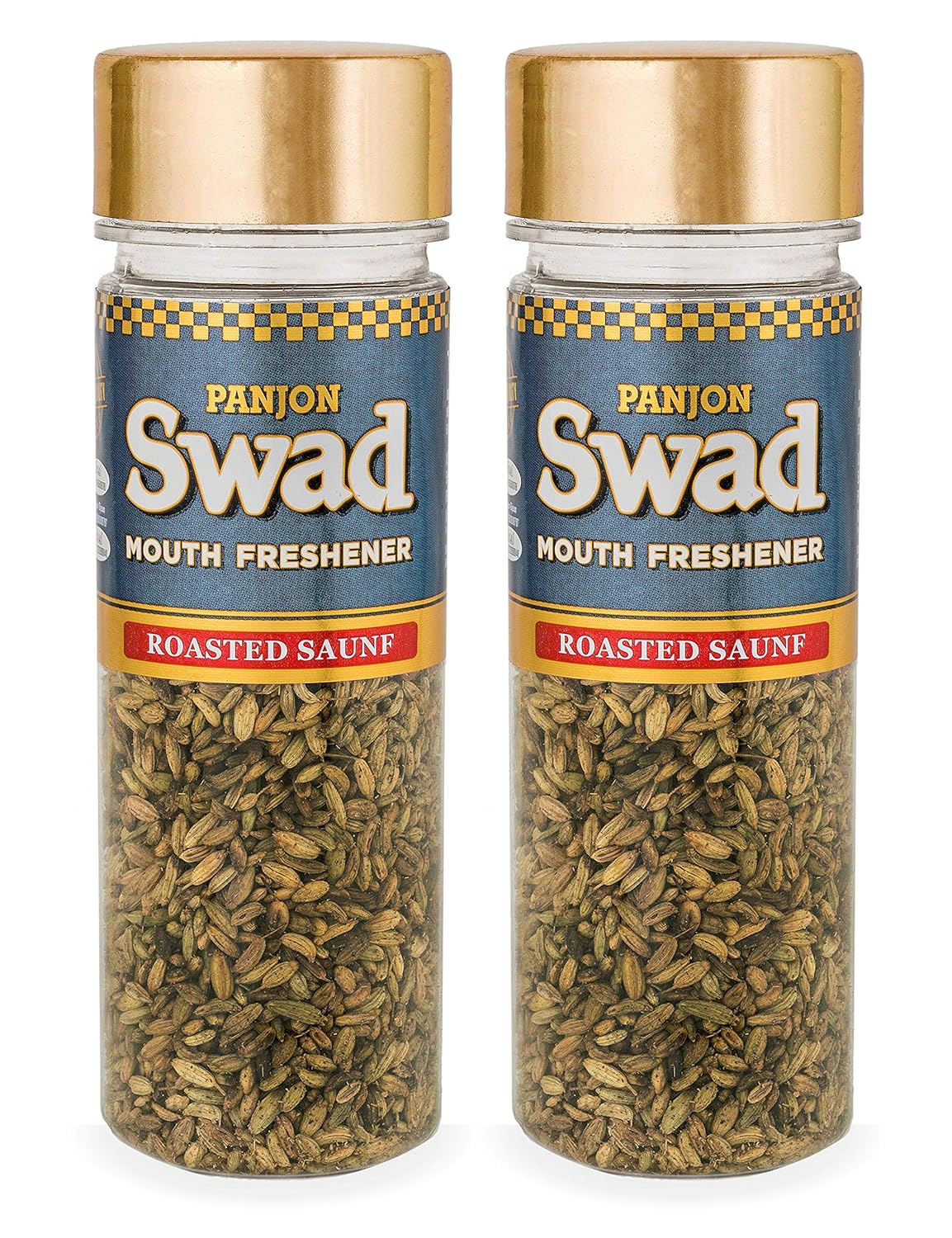 Panjon Swad Roasted Saunf Digestive Mouth Fresheners 240gm, (120gm *2 Bottles)