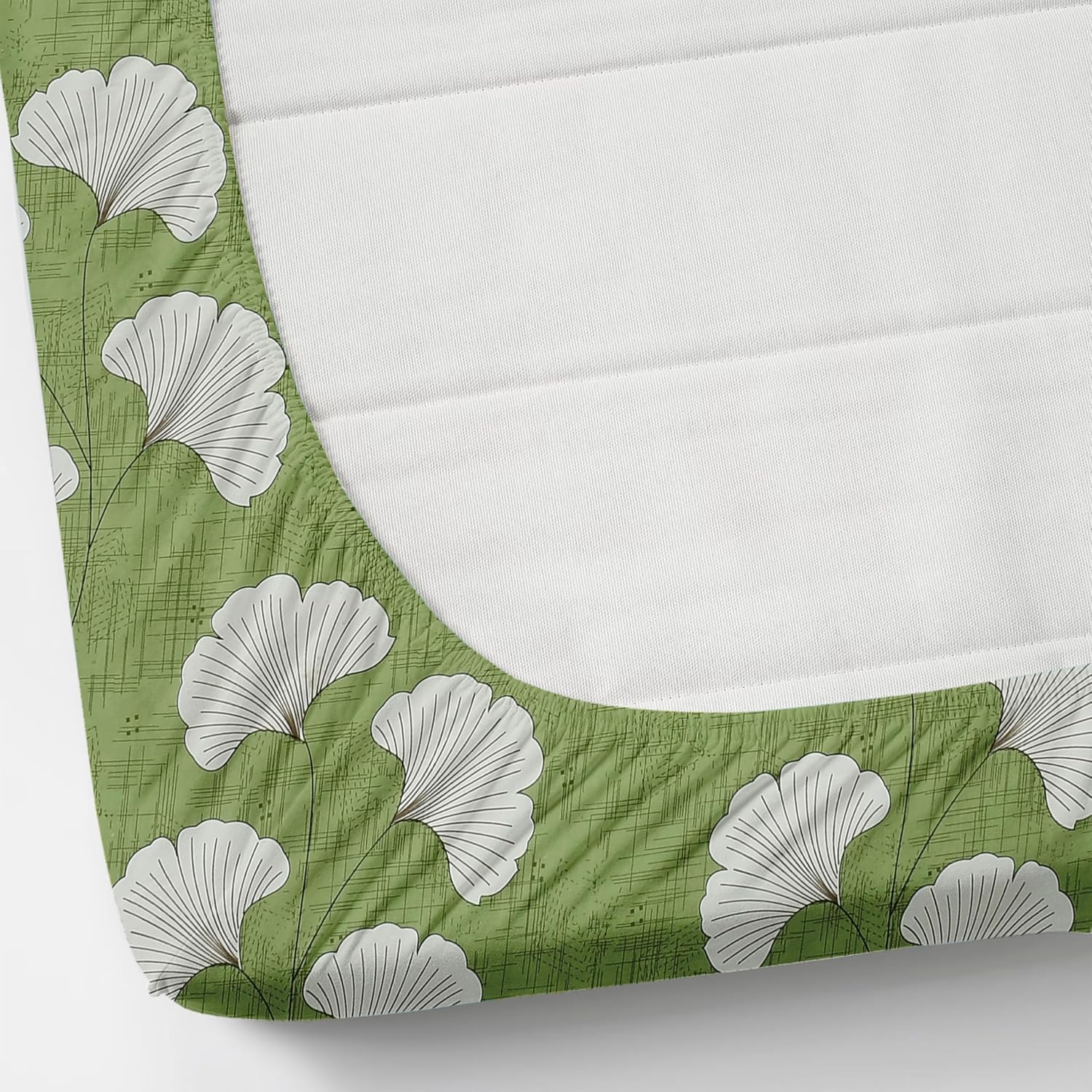 Double Bedsheet For Queen Size With Tow Pillow Cover - 72 X 72 Inches, Light Green | All Around Elastic Fitted Breathable & Durable, Soft Touch & Perfect For All Seasons