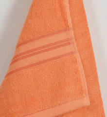 Cotton Bolls Textiles 100% Cotton Bath Towel 600 Gsm | Super Soft & Absorbent Quick-Dry Bath Towel Textured & Durable Cotton Towel (Coral)