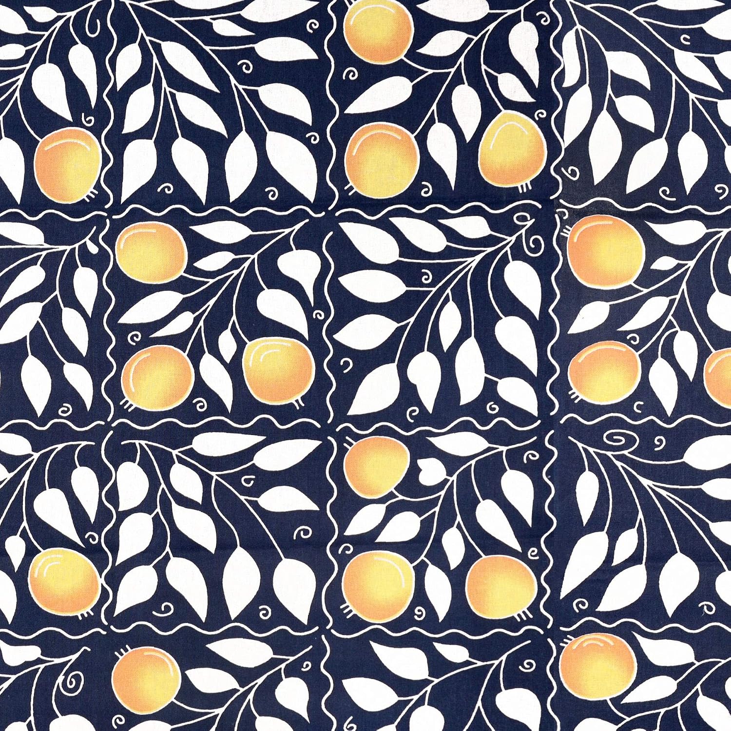 100% Cotton Single Bedsheet With 1 Matching Pillow Covers - 57 X 87 Inches, Navy & Orange | All Weather Comfort & Bedroom - Softness & Natural Breathability