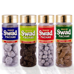 Panjon Swad Candy, Anardana, Sweet Amla, Chatpata Amla And Imli Ladoo 440gm, (110gm, *4 Bottles)