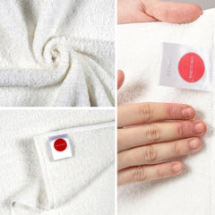 Sanglobal 100% Cotton Premium Soft Bath Towel & Hand Towel 800 Gsm (White) - Pack Of 2