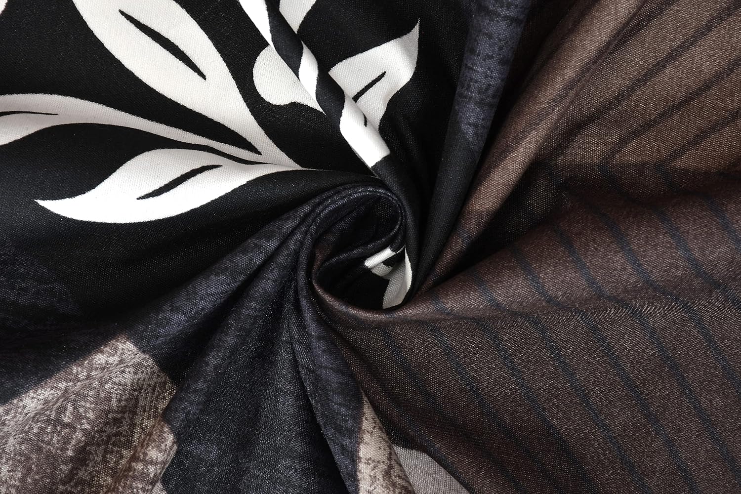 Printed Single Bedsheets With 1 King Size Pillow Cover, 60 X 90 Inches, Dark Brown | 100% Cotton Bedsheet Breathable & Wrinkle Free | Ideal For Home, Guest House
