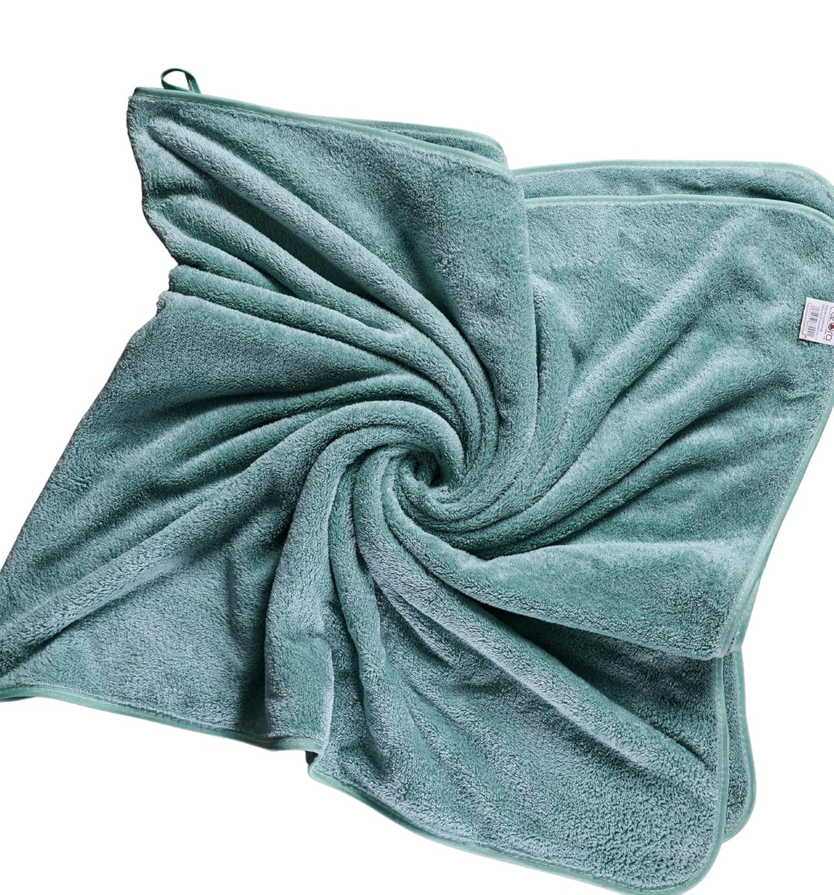 Fezora Microfiber Bath Towels 500 Gsm | Large Size Bath Towel- Super & Absorbent With Hook Quick Dry Towel For Men & Women (Firozi)