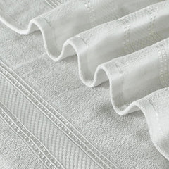 Ayus Cotton Bath Towel 1800 Gsm | Super Absorbent Bath Towel For Men & Women Lightweight & Odour Free (White)- Pack Of 4