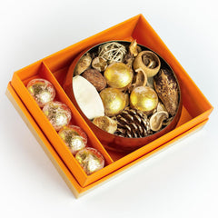 GOLDEN FLOATING POTPOURRI CANDLES URLI GIFT SET FOR DECURATE CANDLES